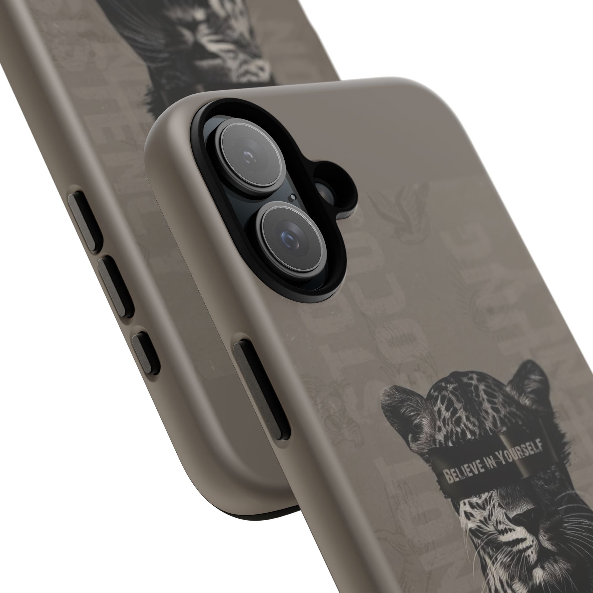 Leopard 'Believe in Yourself' Tough Phone Case