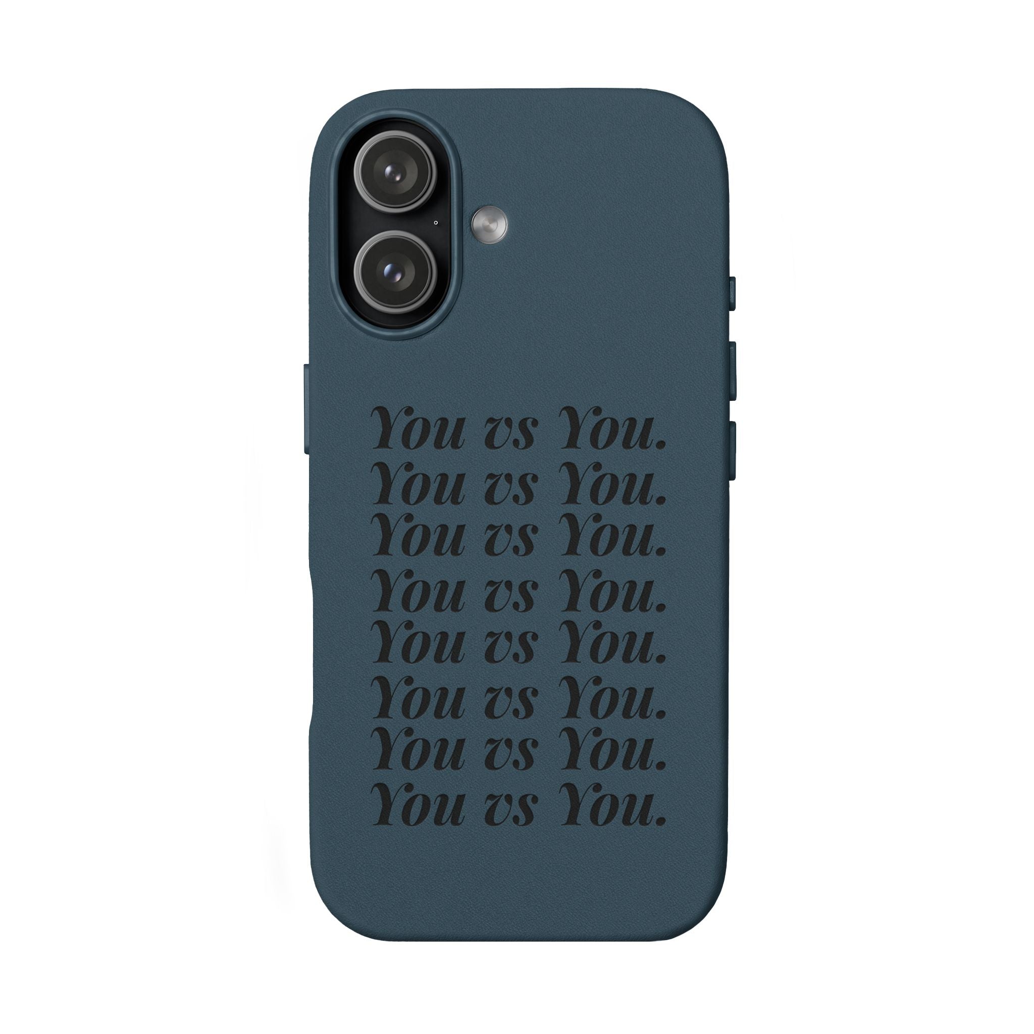 "You vs You" Engraved PU Leather Phone Case