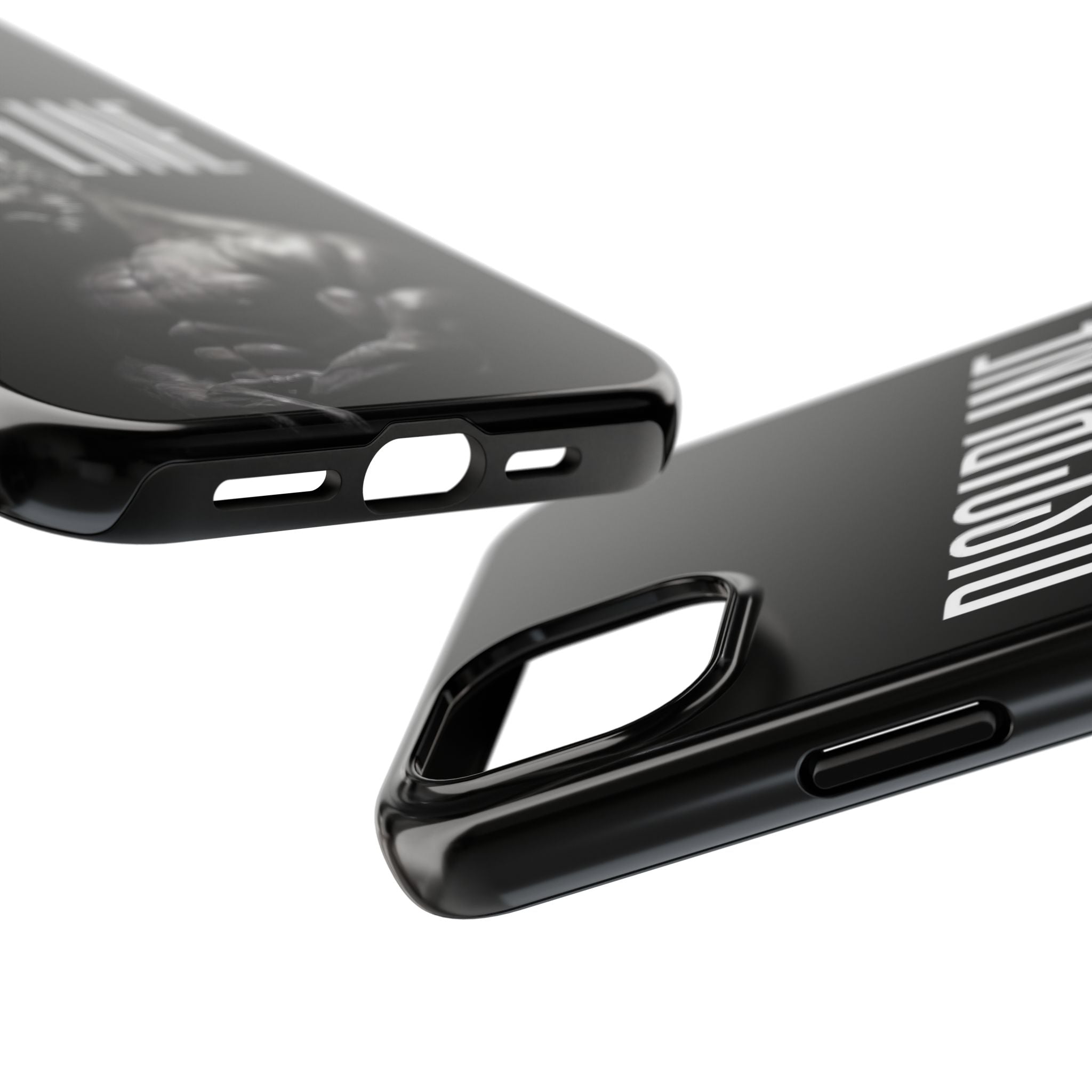 Discpline Black Tough Phone Cases