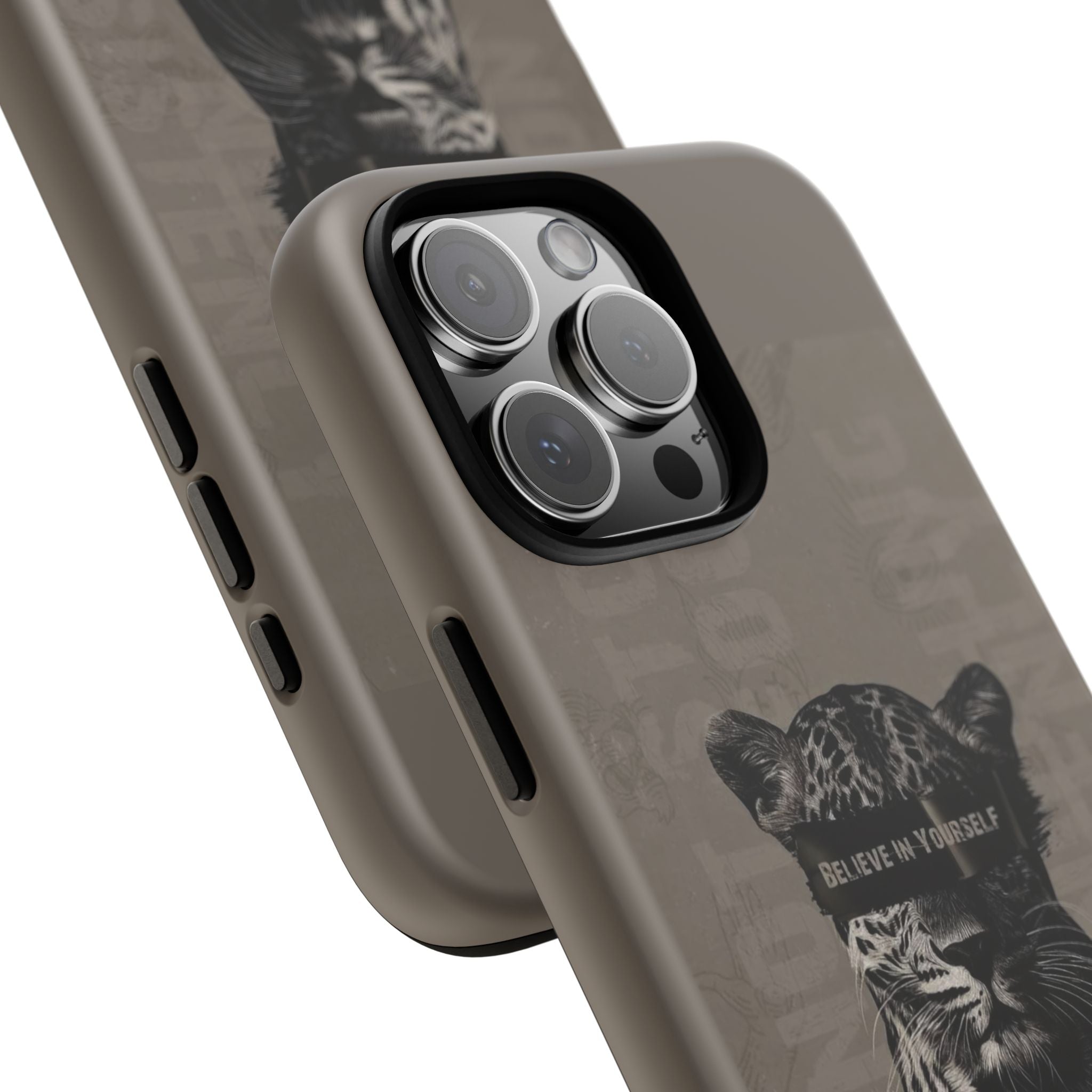 Leopard 'Believe in Yourself' Tough Phone Case