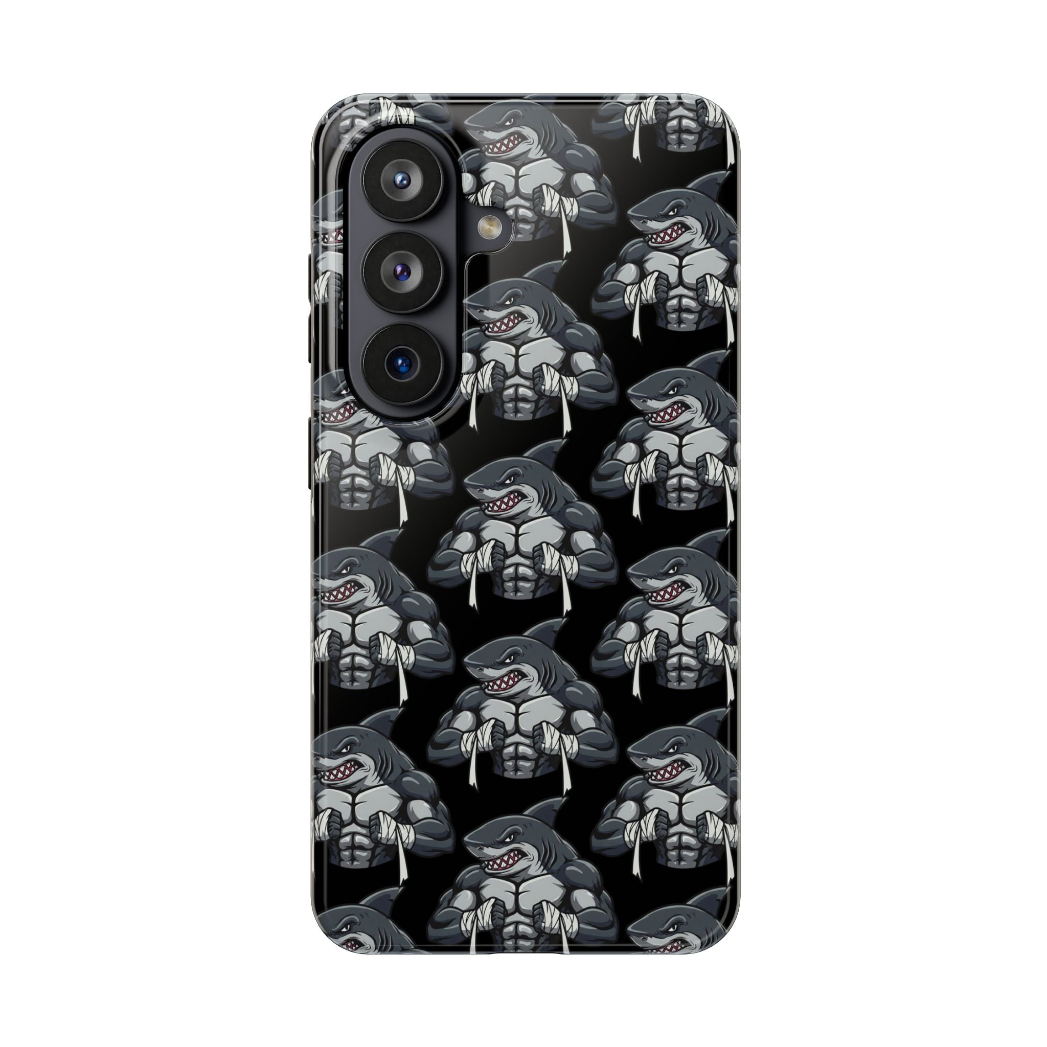 Muscular Shark Pattern Protective iPhone Cover Case