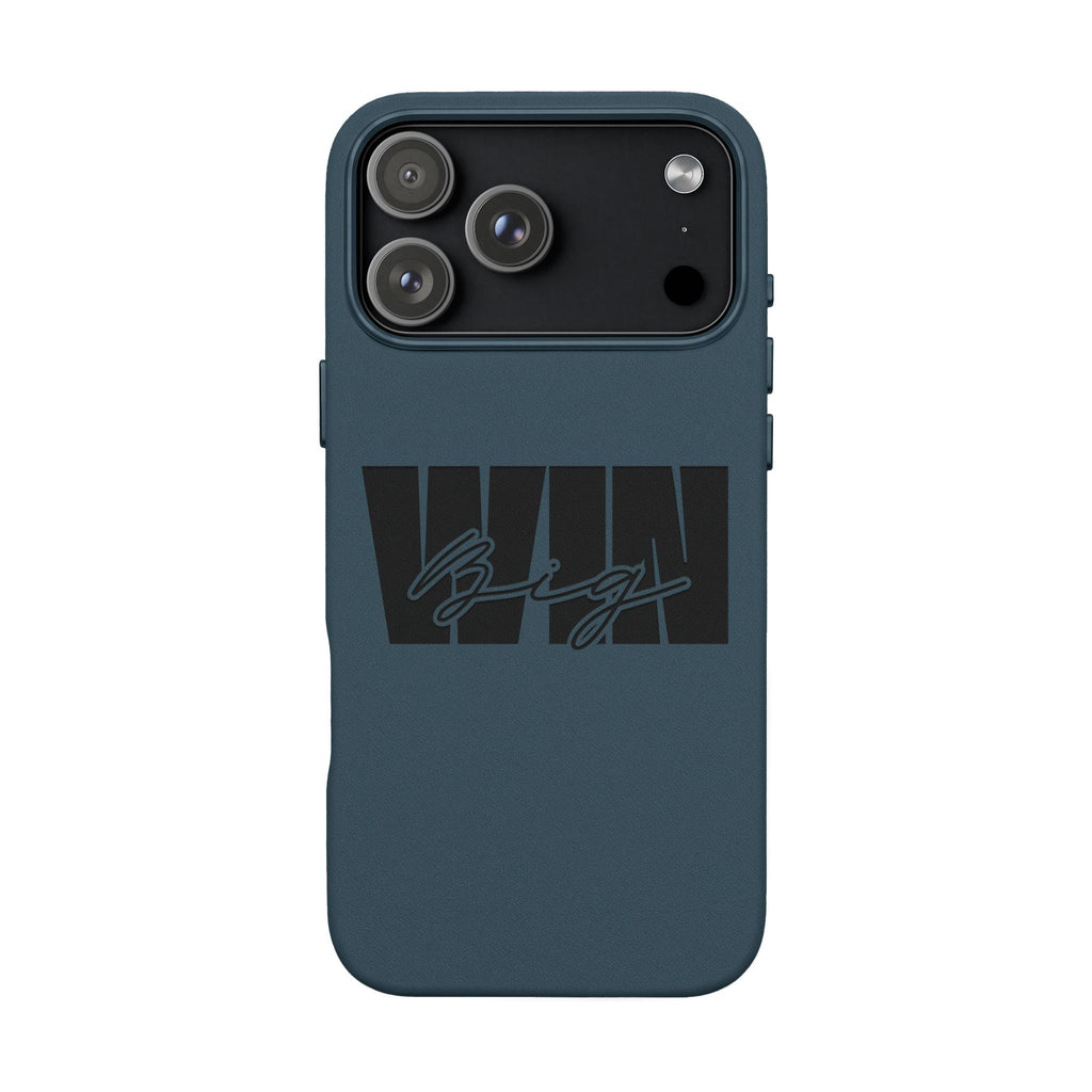 Engraved PU Leather Phone Case—Brown Signature Stripe Design