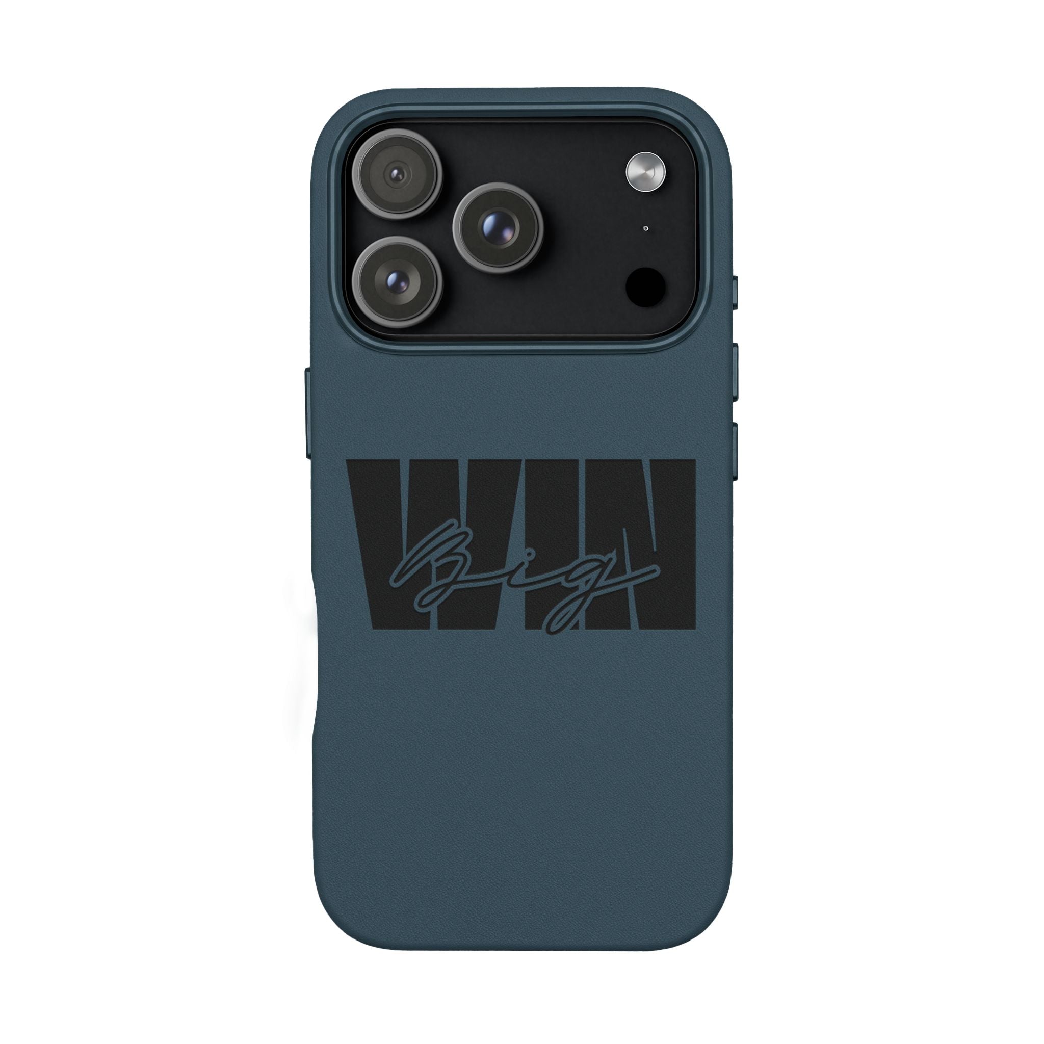 Engraved PU Leather Phone Case—Brown Signature Stripe Design