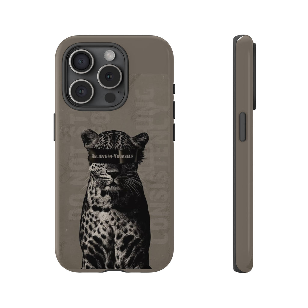 Leopard 'Believe in Yourself' Tough Phone Case