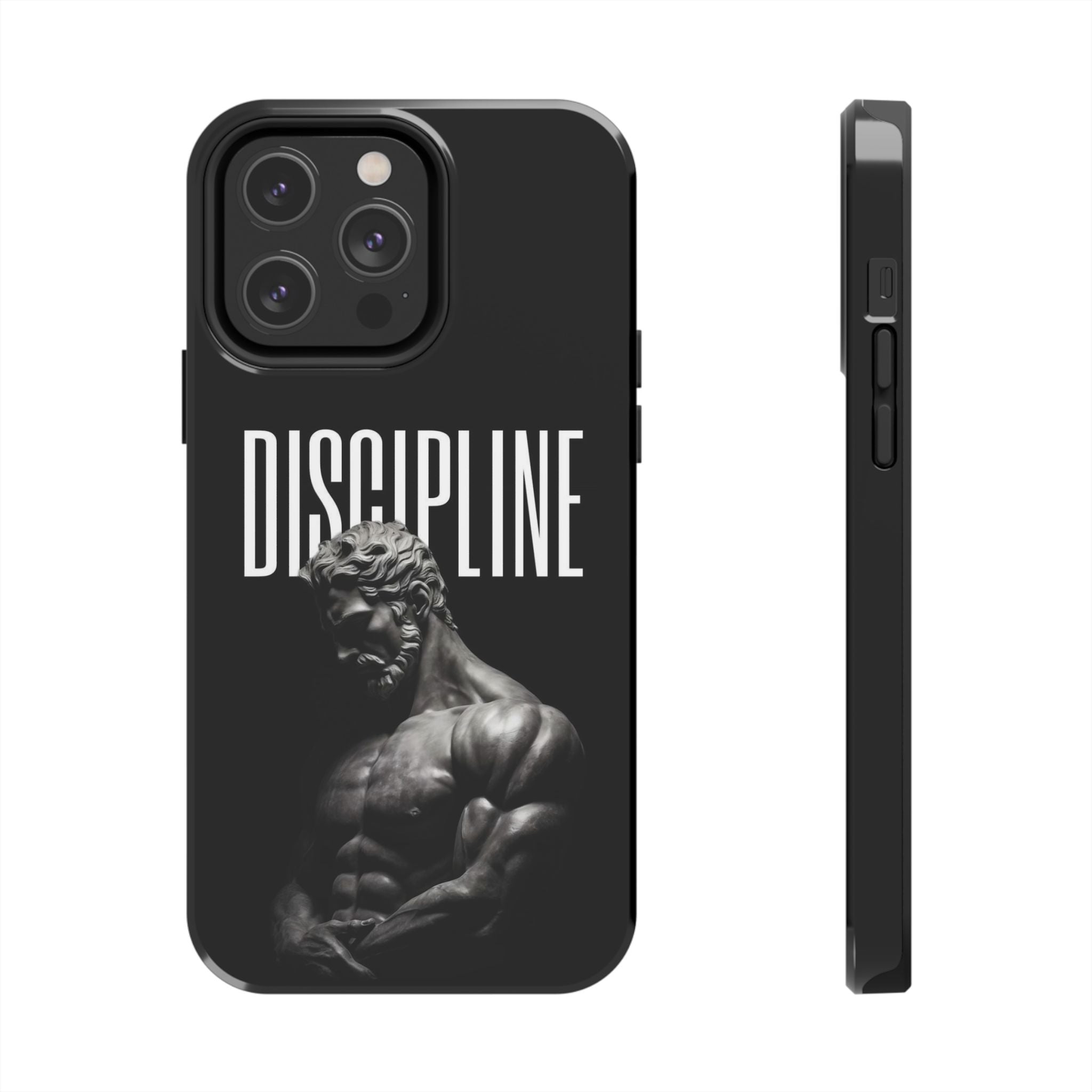 Discpline Black Tough Phone Cases