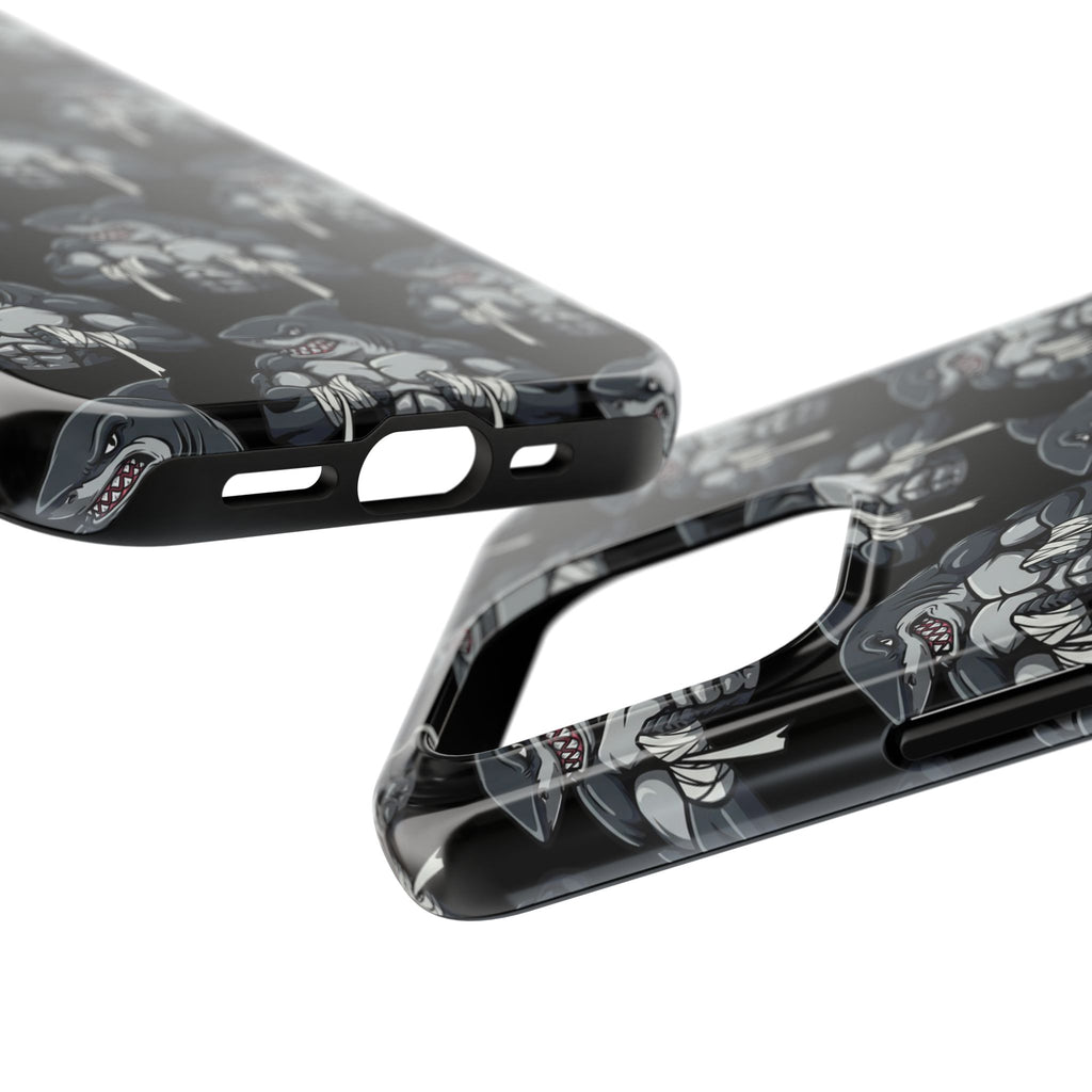 Muscular Shark Pattern Protective iPhone Cover Case
