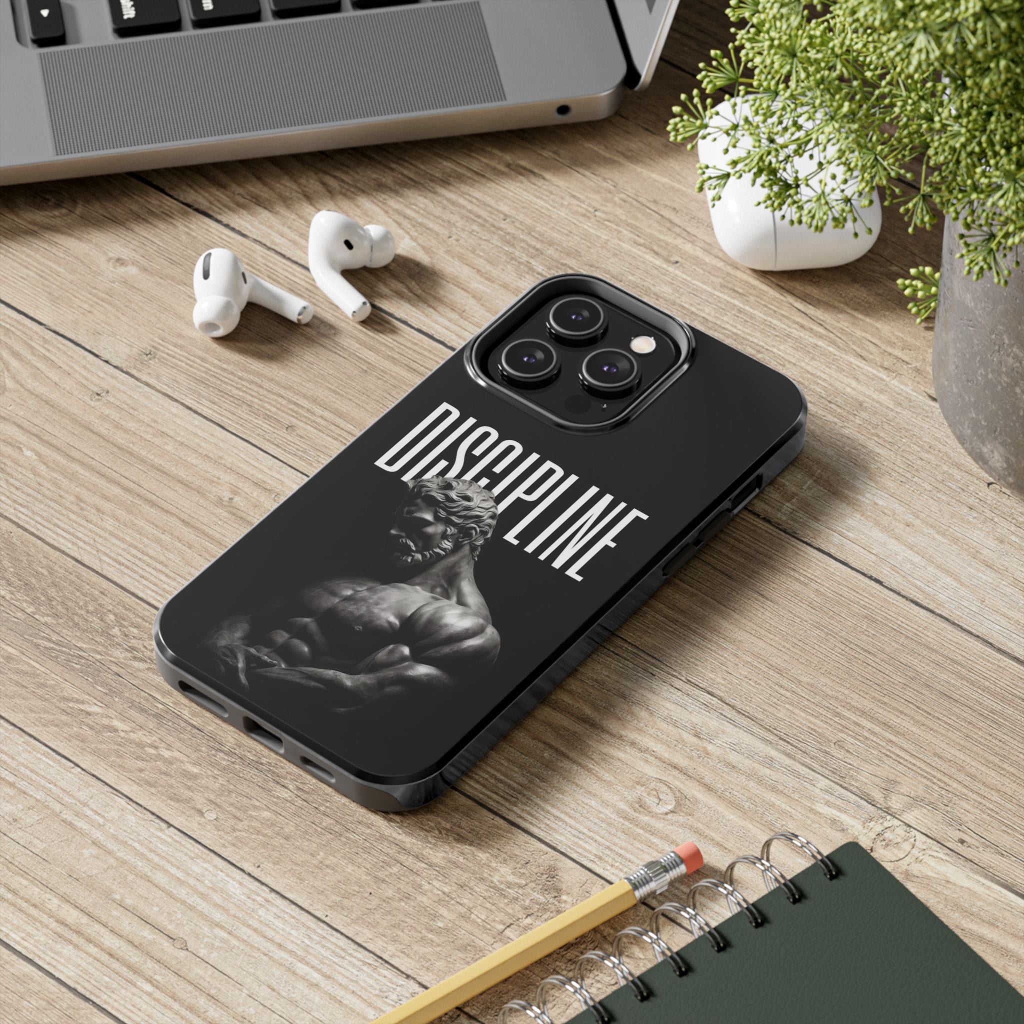 Discpline Black Tough Phone Cases