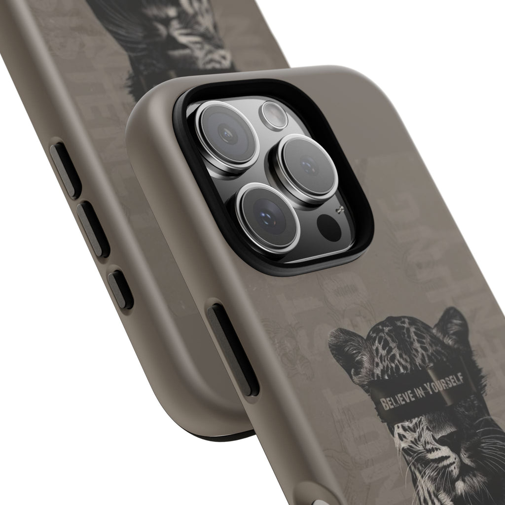 Leopard 'Believe in Yourself' Tough Phone Case