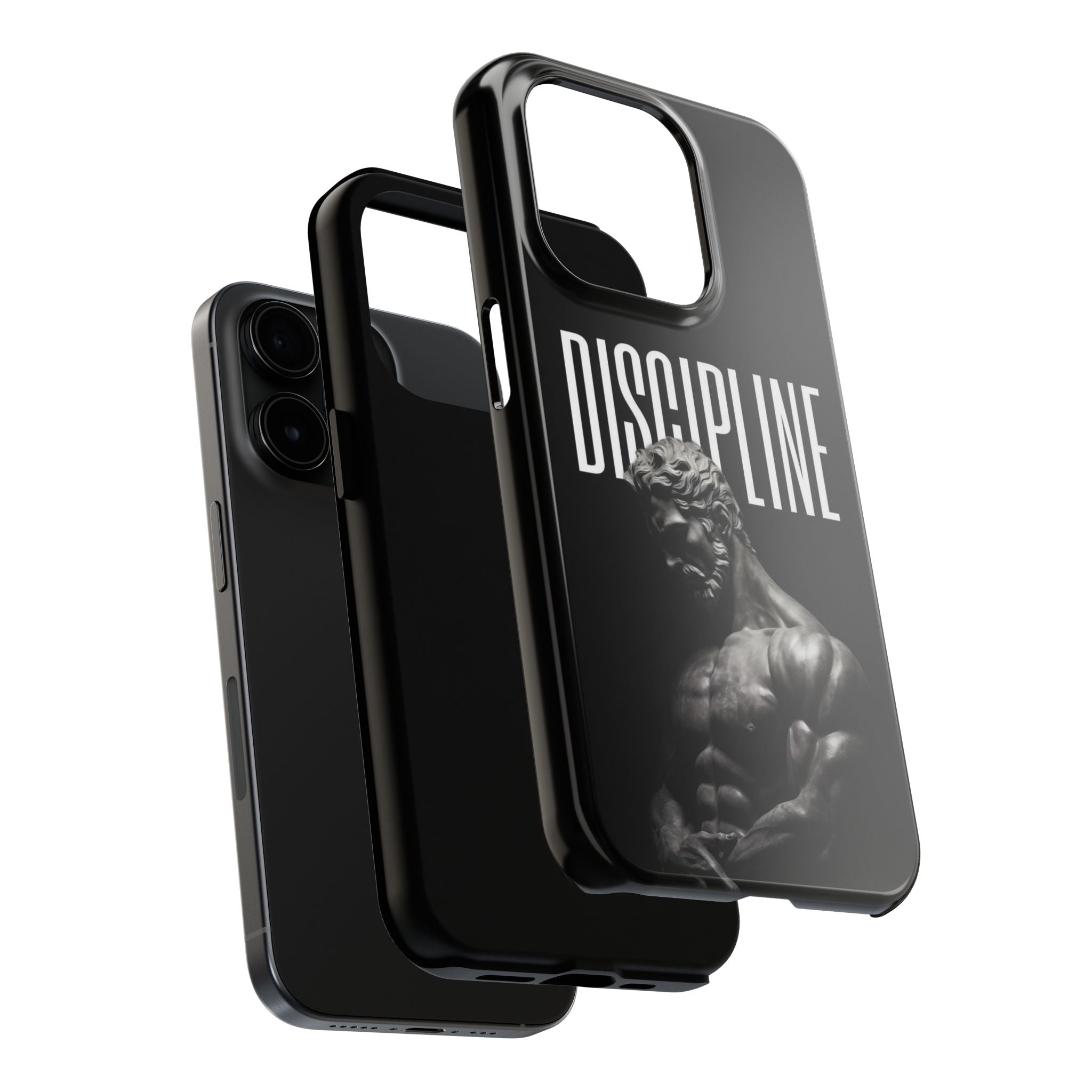 Discpline Black Tough Phone Cases