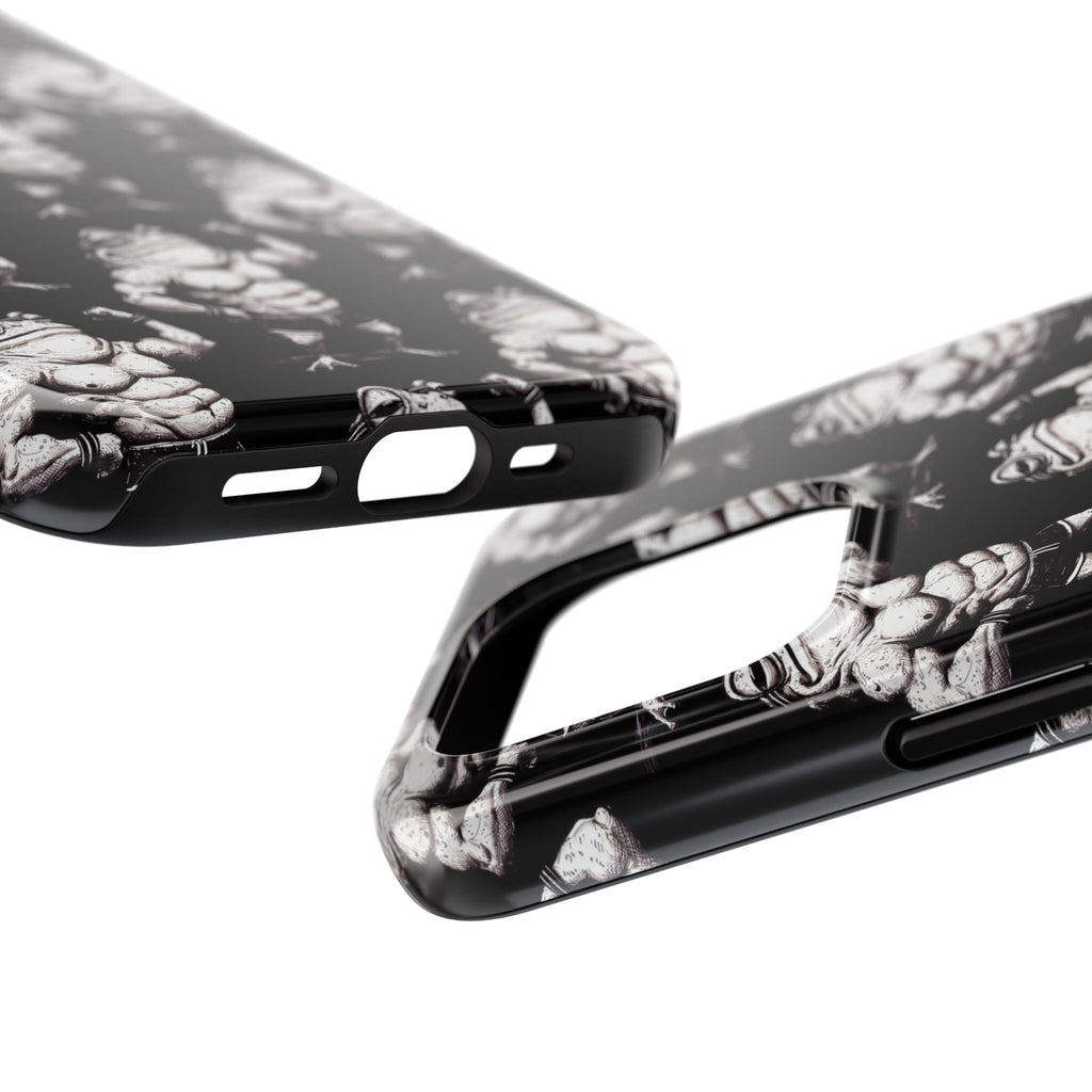 Frog Muscle Pattern Phone Case — Tough Black Protective iPhone Cover