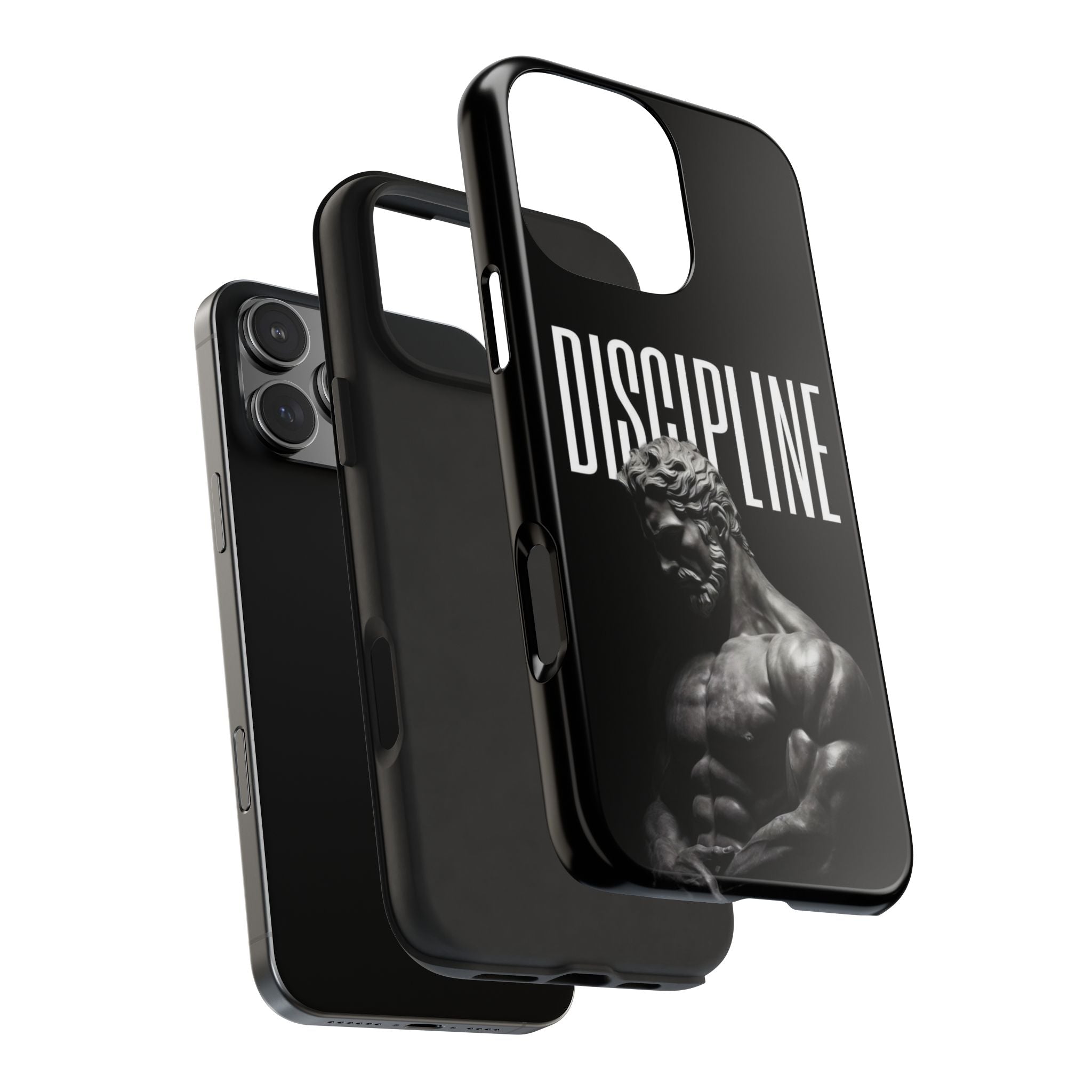 Discpline Black Tough Phone Cases