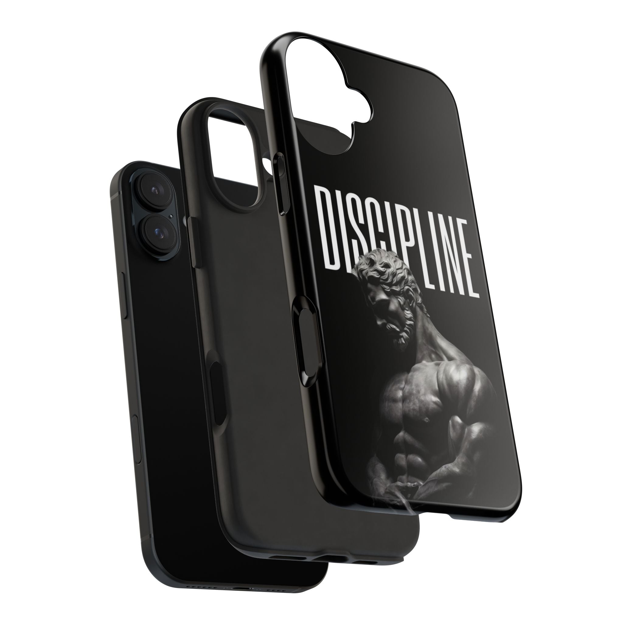 Discpline Black Tough Phone Cases