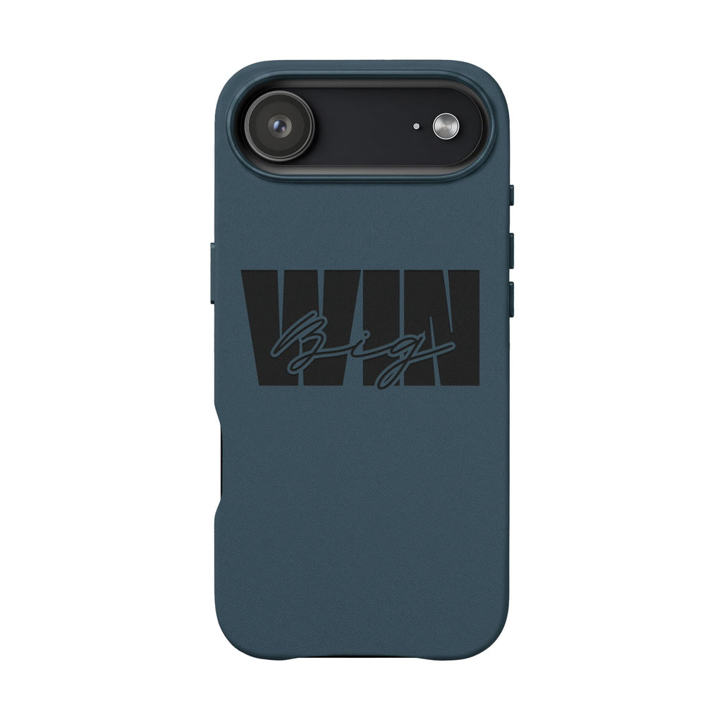 Engraved PU Leather Phone Case—Brown Signature Stripe Design