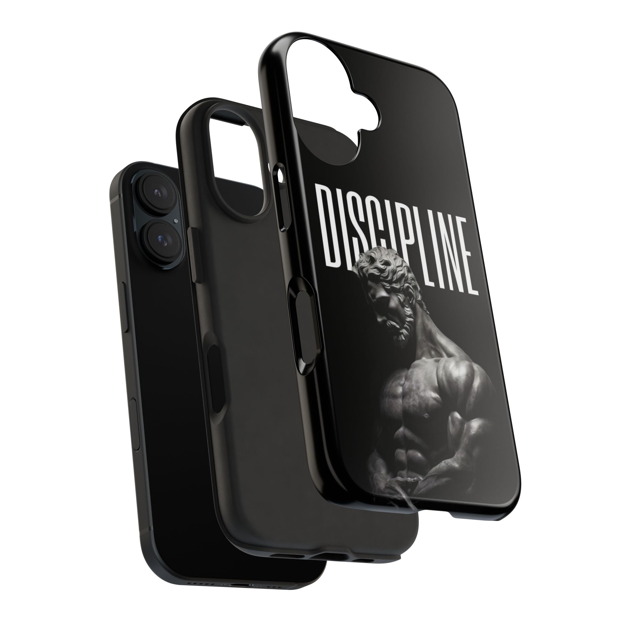 Discpline Black Tough Phone Cases