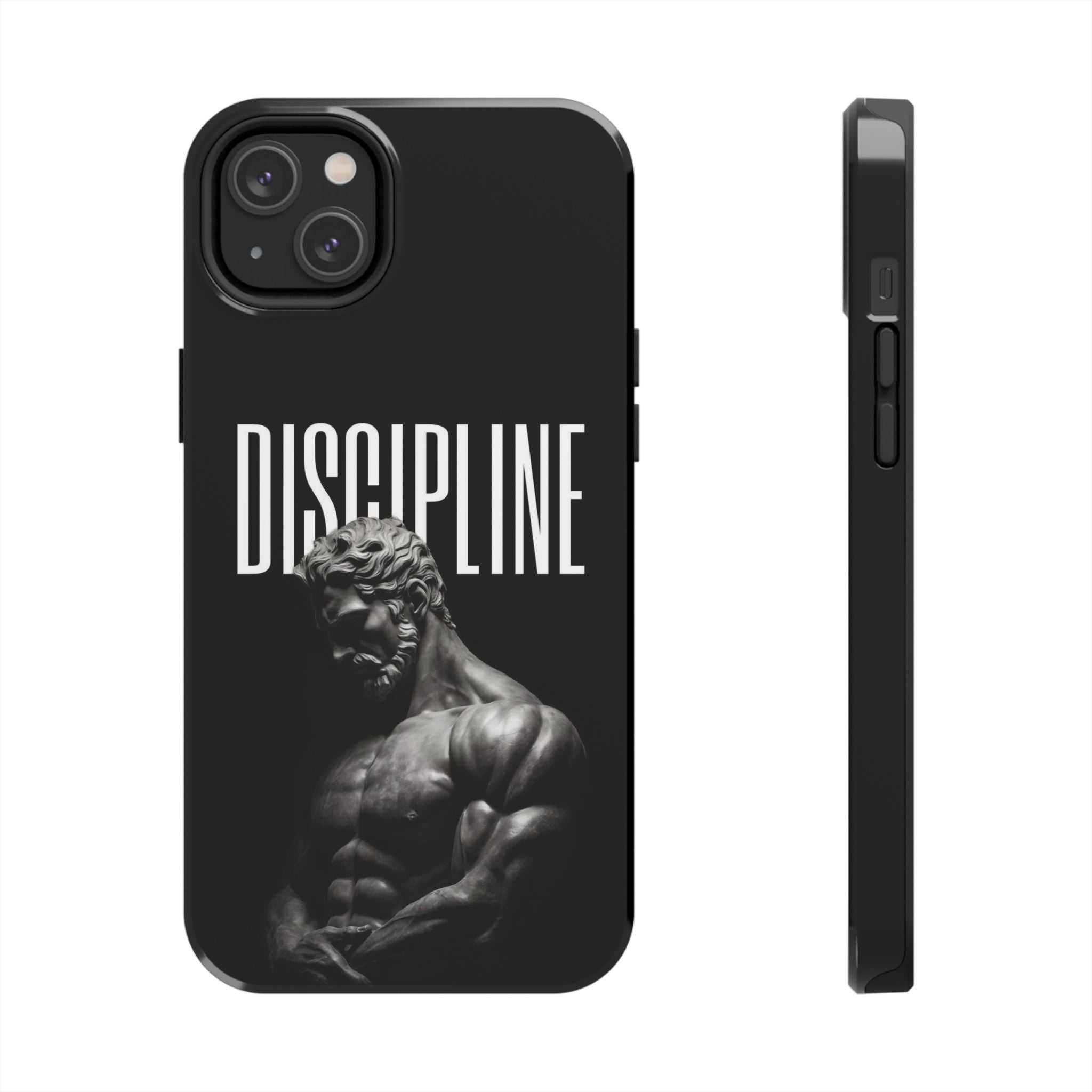 Discpline Black Tough Phone Cases