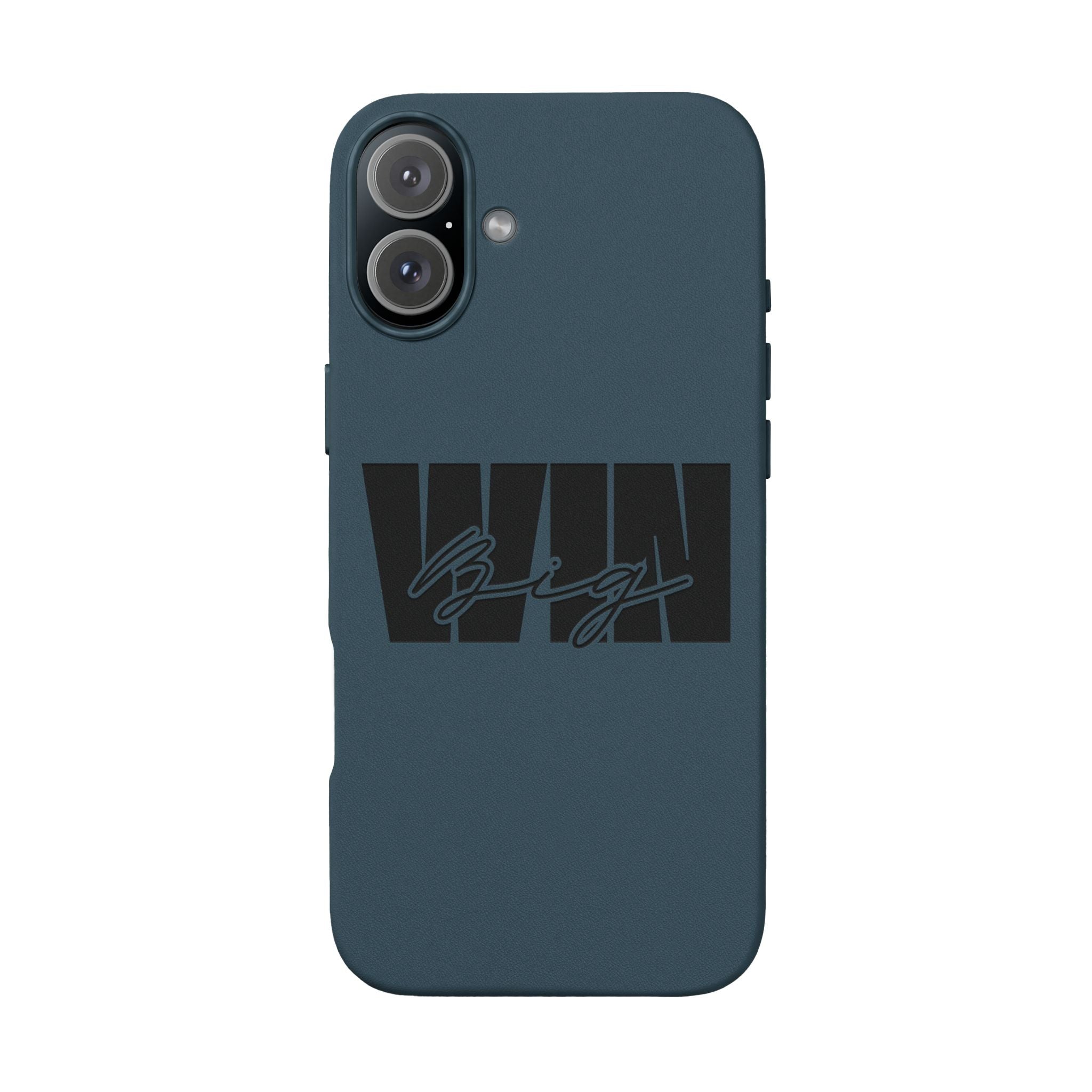 Engraved PU Leather Phone Case—Brown Signature Stripe Design