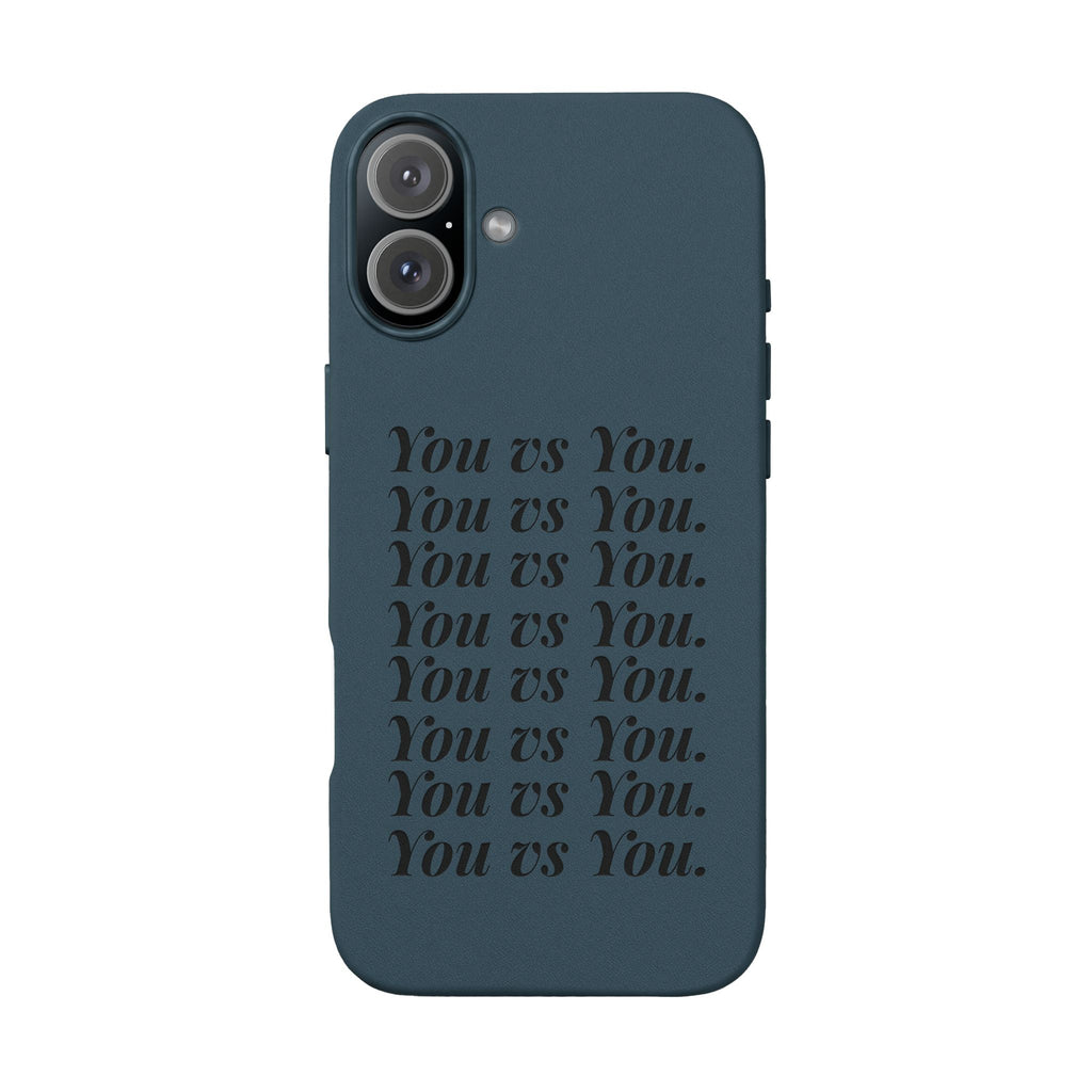 "You vs You" Engraved PU Leather Phone Case