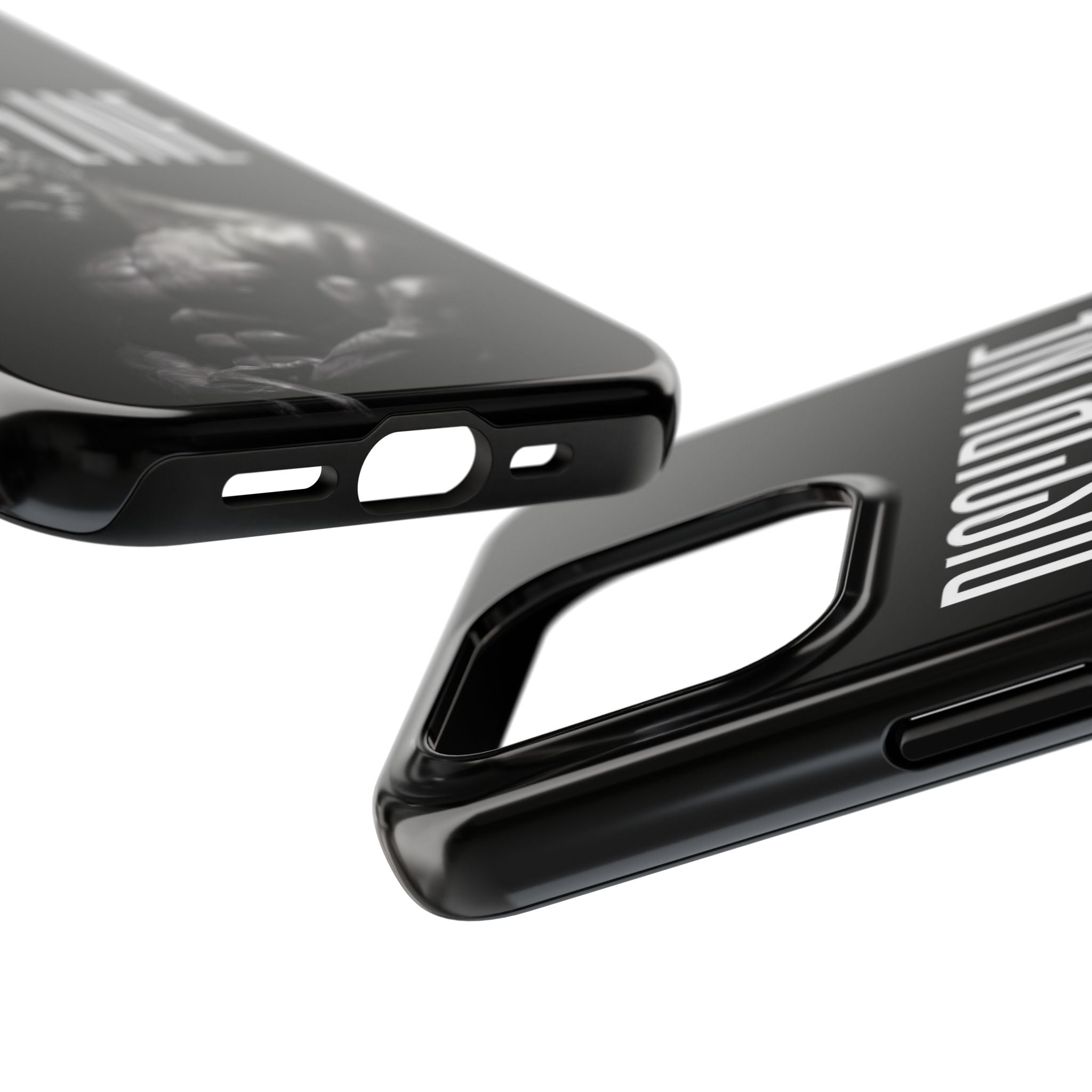 Discpline Black Tough Phone Cases