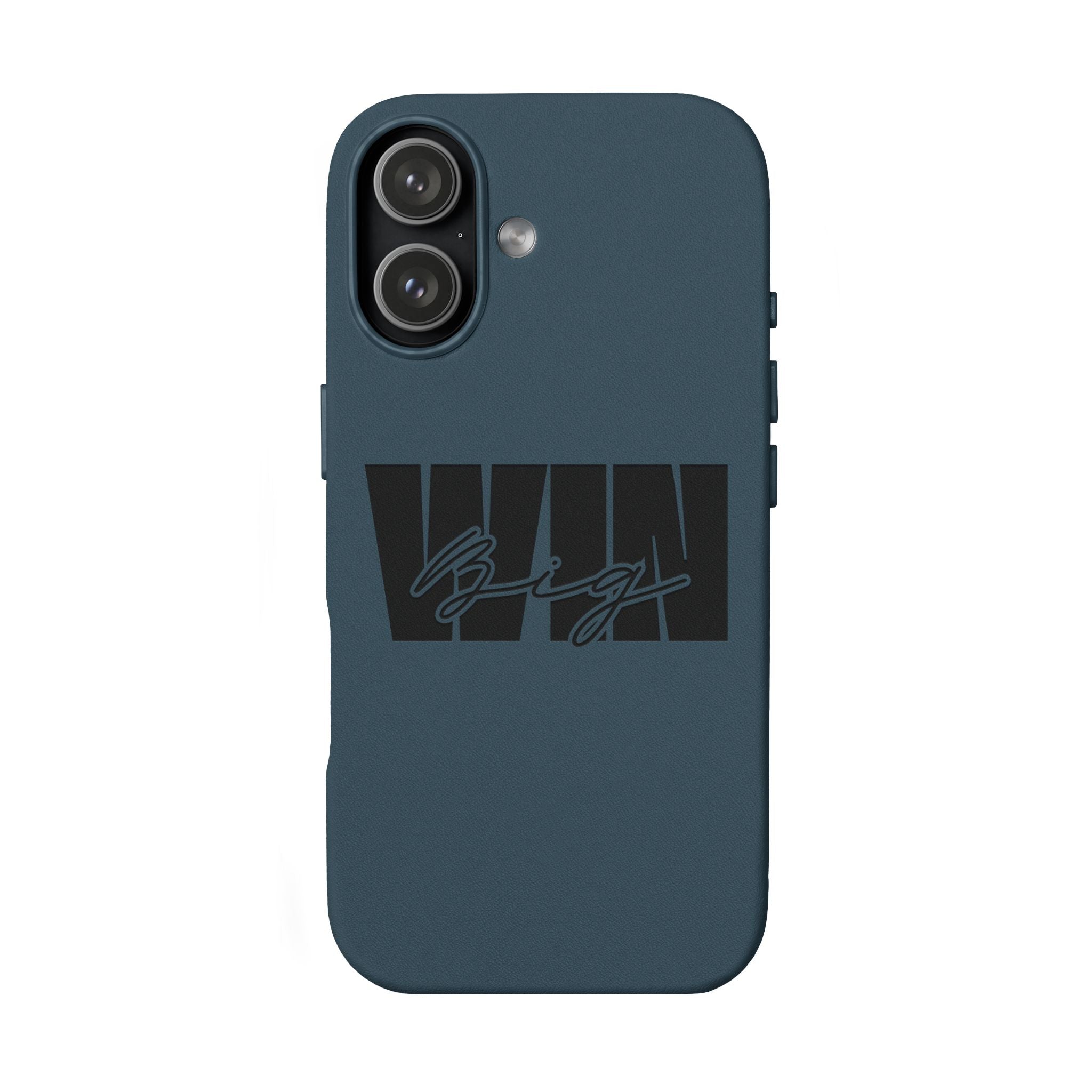 Engraved PU Leather Phone Case—Brown Signature Stripe Design